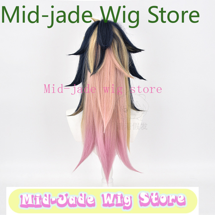 Hair Claw Clip Set - LOL KDA アカリ コスプレウィッグ ネイビーブルー パープル