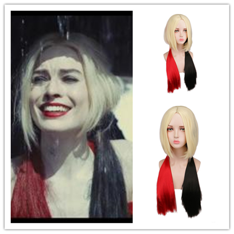 Women'S Harley Quinn Accessories - 女性のためのカーリーとクインのコスプレウィッグ,ヘアウェーブ,アニメ