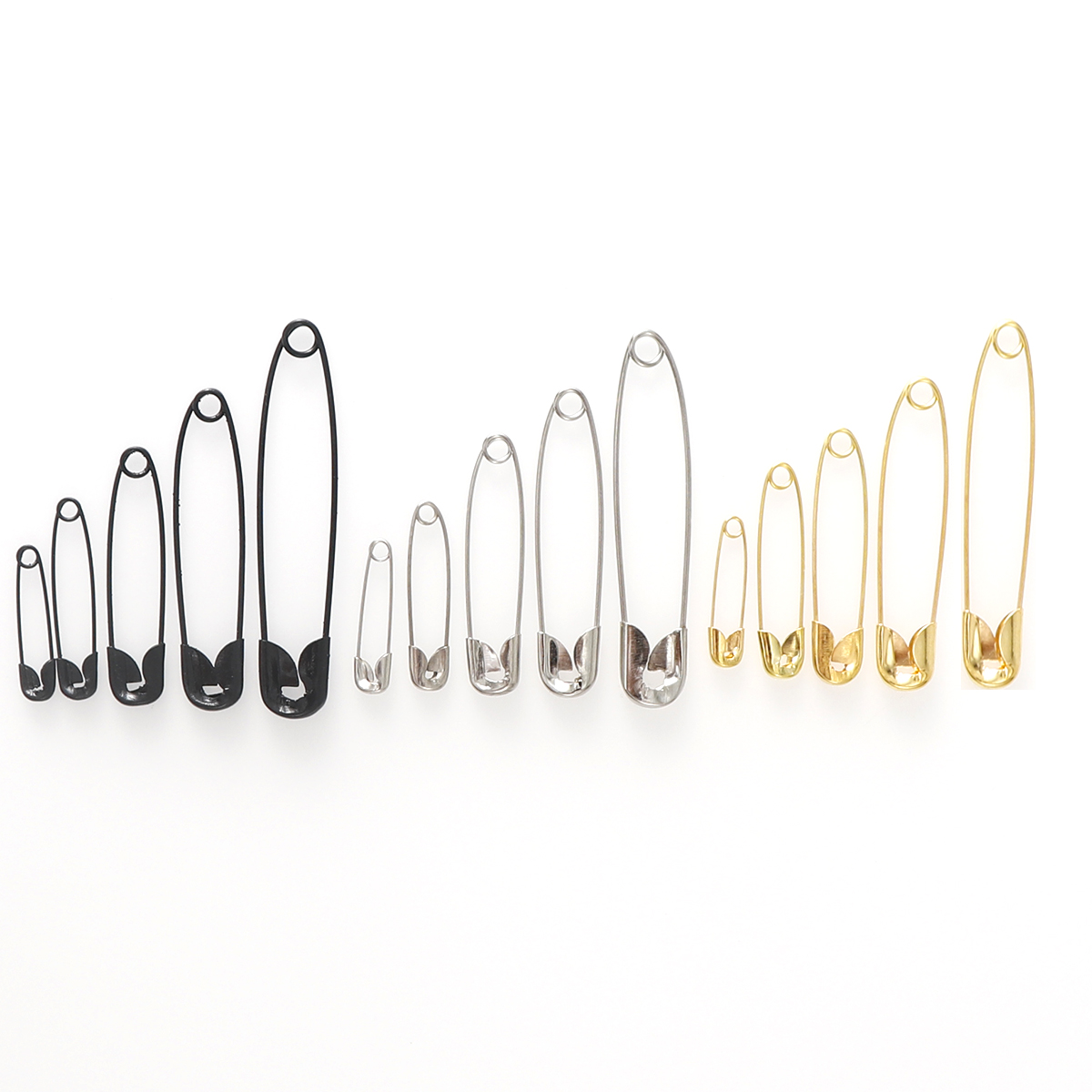 Brooch Pin Gold - 100 個 22/28/38/45/54 ミリメートルシルバーゴールド安全ピン DIY 縫製ツールアクセサリー鉄針安全ピンブローチアパレルアクセサリー