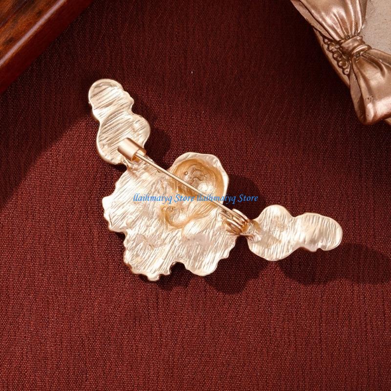 Brooch Pin Gold - 573B 装飾用エンジェルラペルピン、マットゴールドトーン、衣装ディテール用