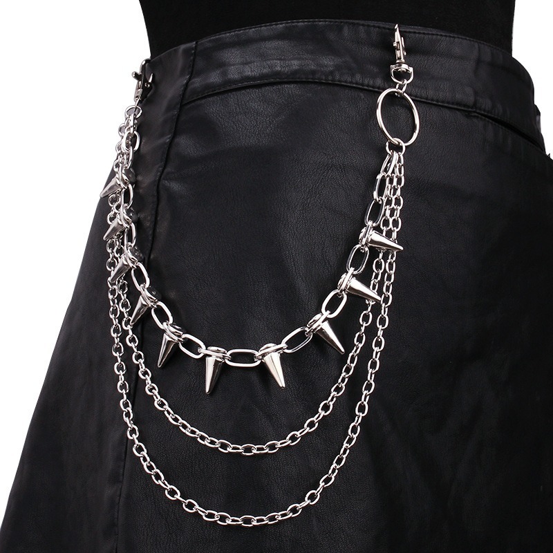 Wallet Chain Bag - ヒップホップ パンクロック メタルパンツ ウエストチェーン メンズ レディース