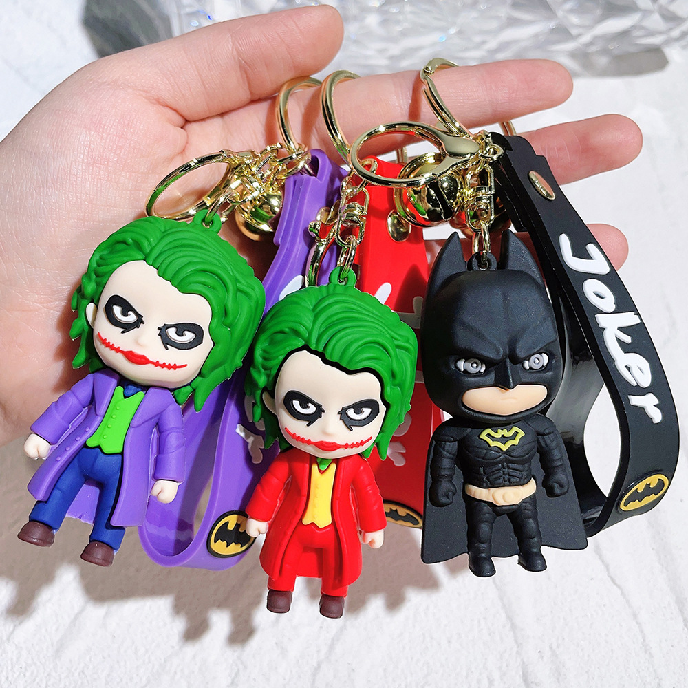 Women'S Harley Quinn Accessories - アニメハーレークイン漫画ジョーカーイメージ人形キーホルダーかわいいキーリングワンダーウーマンジュエリーハロウィンクリスマスおもちゃギフト