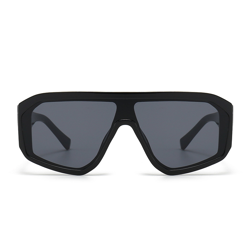 新しい Y2K ラージフレーム結合ボディスクエアサングラス女 - Sunglasses Oversized Square のレビューと価格