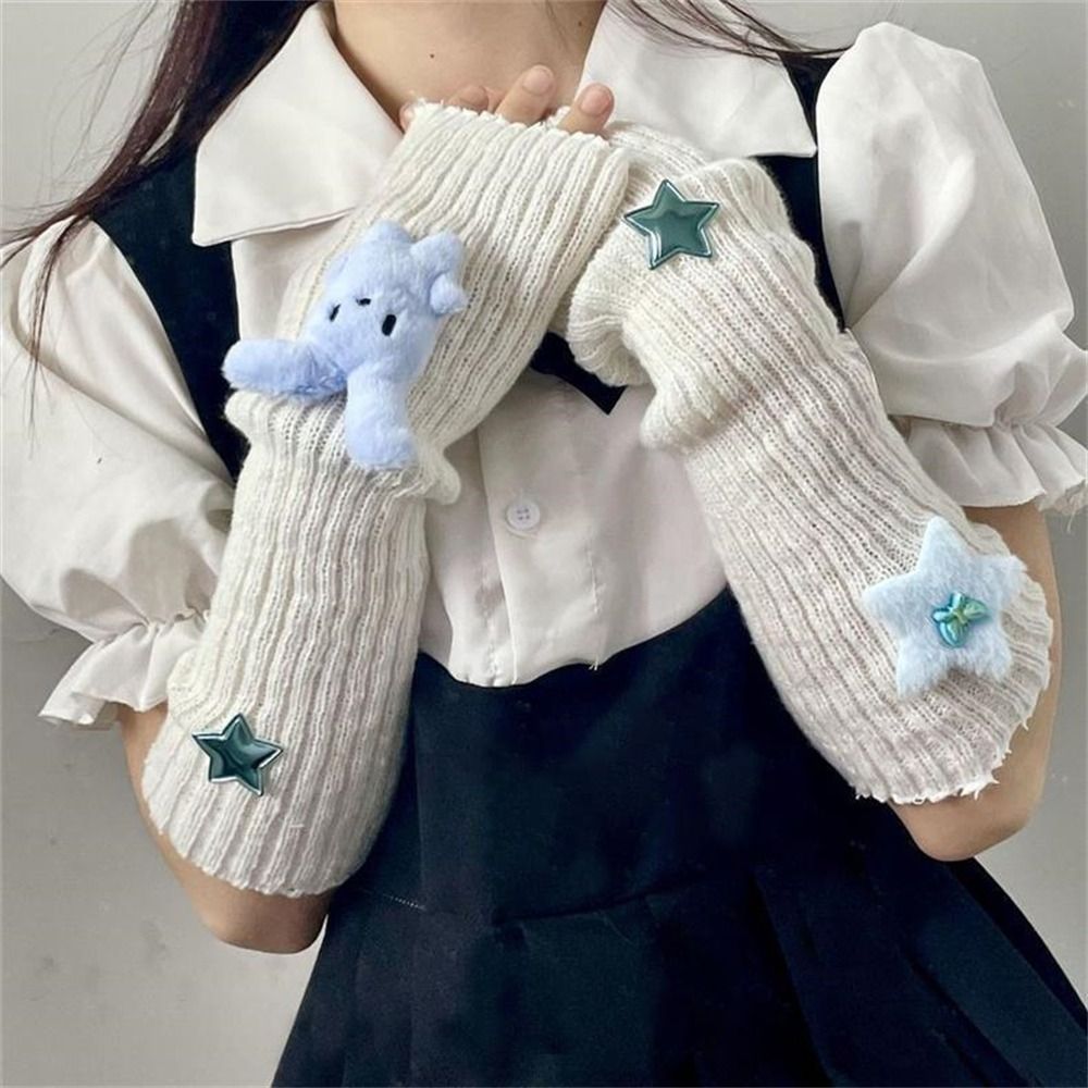 JKアクセサリー 厚手 暖かいアームスリーブ ニット ロング - Women'S Winter Accessories Set のレビューと価格