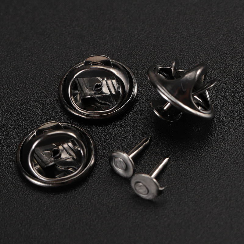 50セット/ロットゴールドロジウム銅ネイルタイタックラペルピ - Brooch Pin Gold のレビューと価格