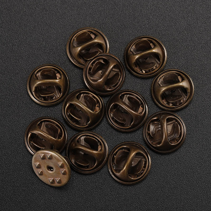 50セット/ロットゴールドロジウム銅ネイルタイタックラペルピ - Brooch Pin Gold のレビューと価格