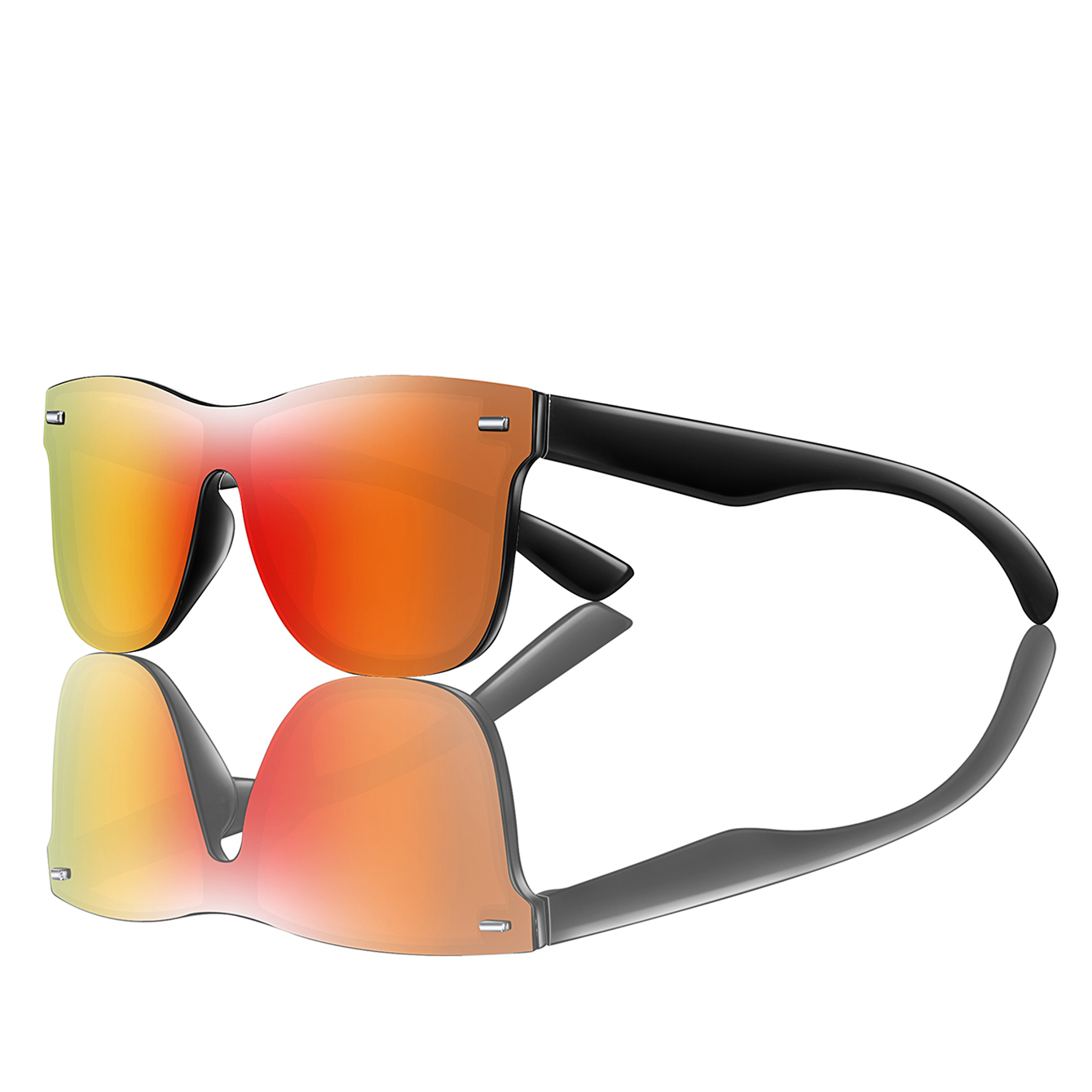 男性女性ファッション防風スクエアサングラスオーバーサイズ屋外 - Sunglasses Oversized Square のレビューと価格