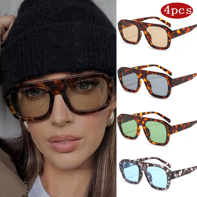 車用サングラス 1/4 個トレンディな特大女性スクエアサング - Sunglasses Oversized Square のレビューと価格