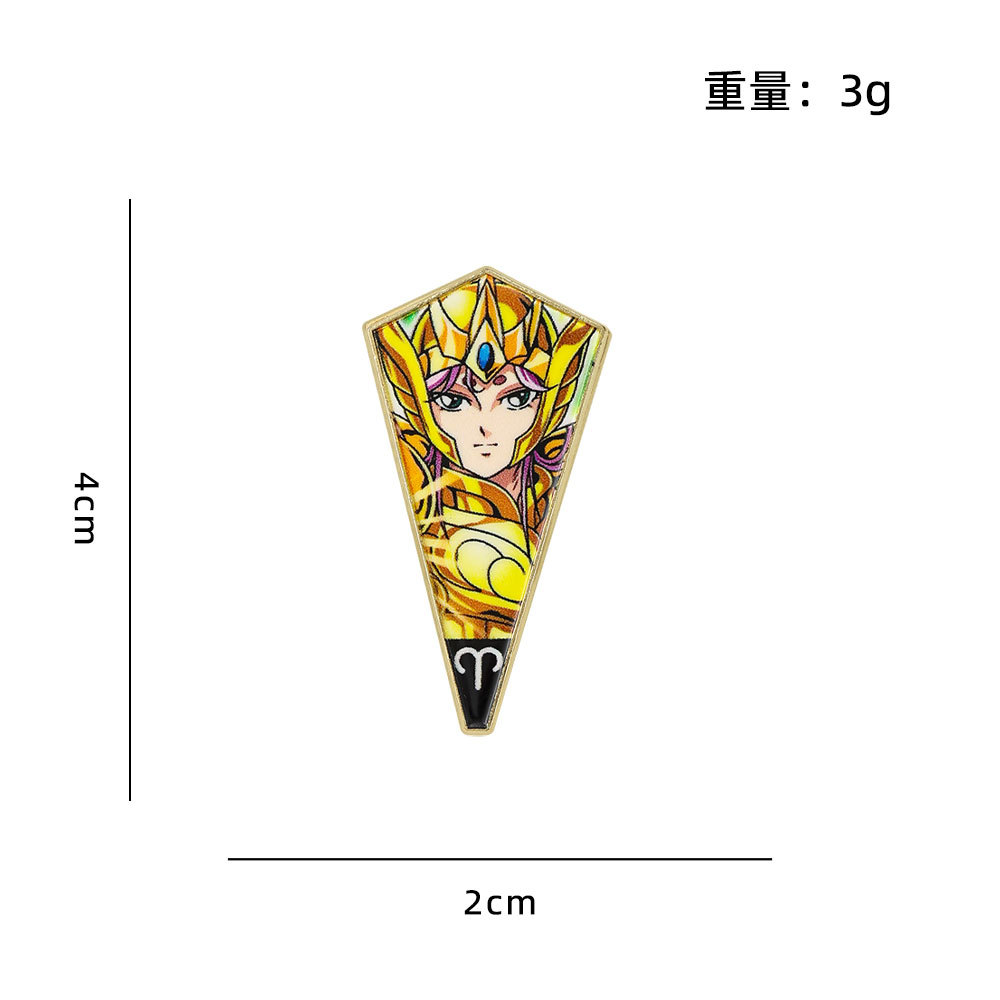 聖闘士星矢 ゴールドセイント エナメルピン 12個セット 星 - Brooch Pin Gold のレビューと価格