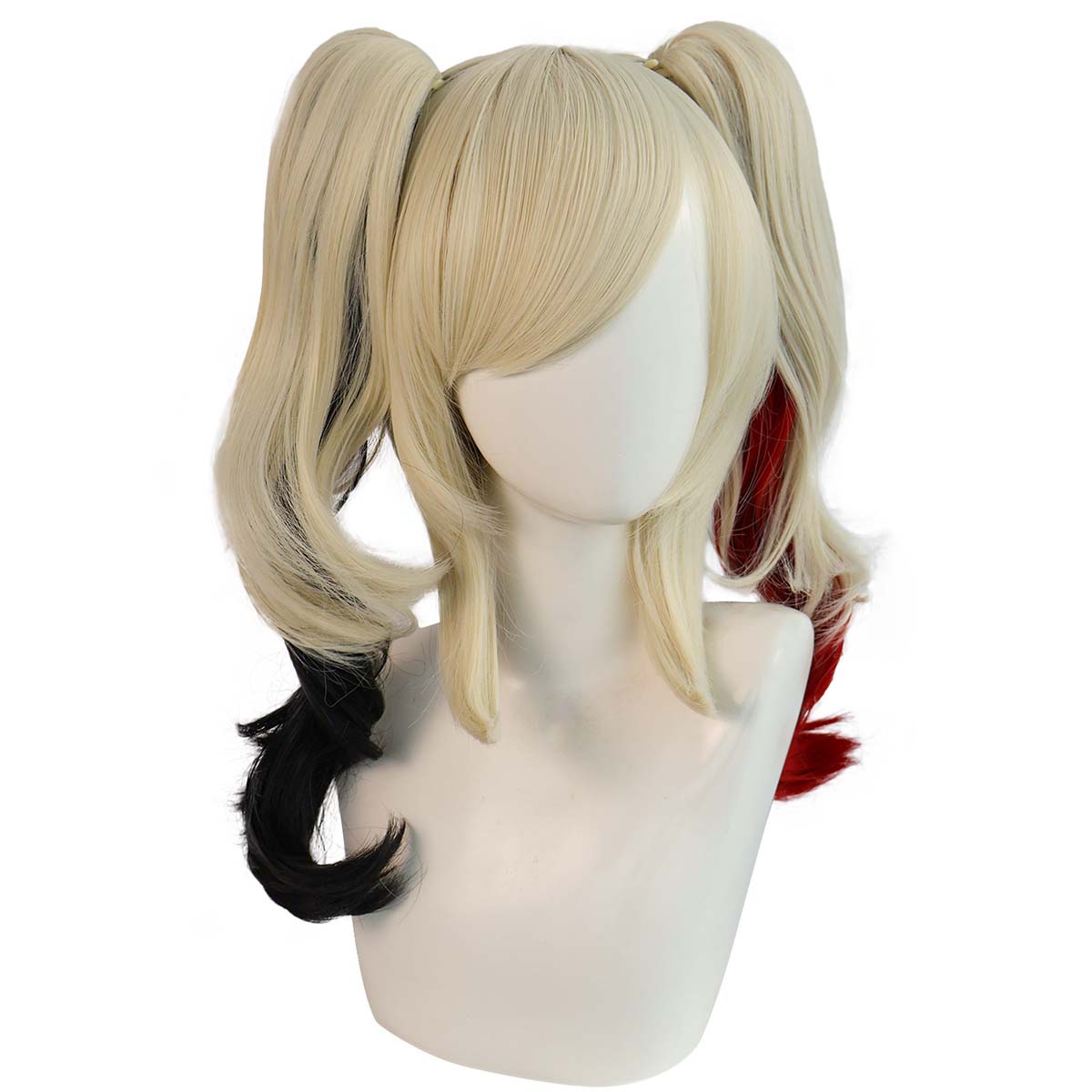 ハーレー・クイン コスプレウィッグ ブロンド レッド ブラッ - Women'S Harley Quinn Accessories のレビューと価格
