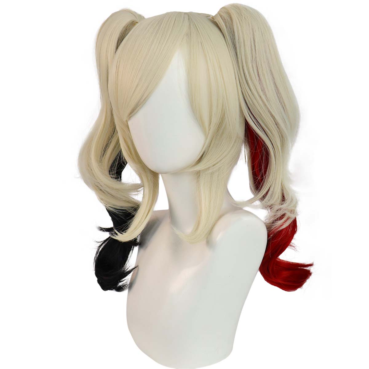 ハーレー・クイン コスプレウィッグ ブロンド レッド ブラッ - Women'S Harley Quinn Accessories のレビューと価格