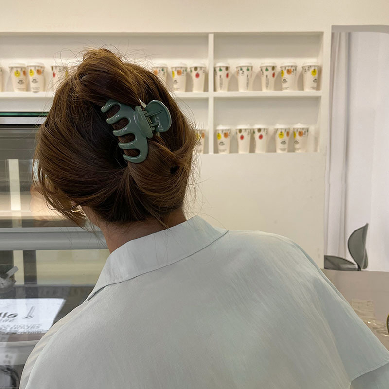 新しいキャンディーカラーのヘアクリップ女性のためのアクリルヘ - Hair Claw Clip Set のレビューと価格
