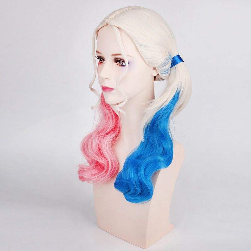 ハロウィン小道具 ハーレー・クイン コスプレ ピンクとブルー - Women'S Harley Quinn Accessories のレビューと価格