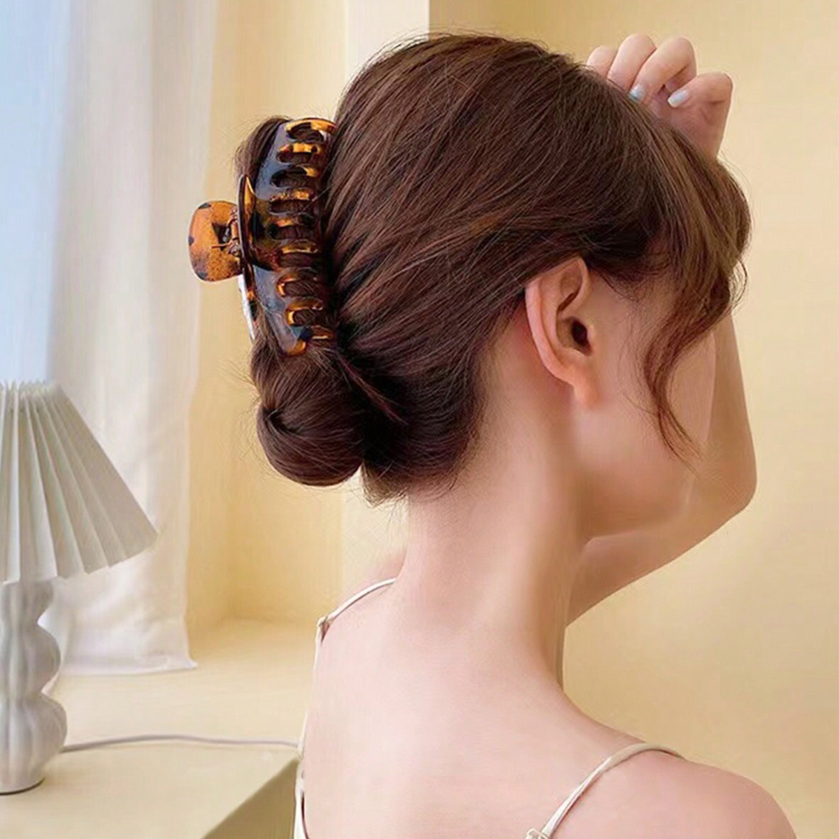 4個入り レディース マルチカラー レジンフラワー シンプル - Hair Claw Clip Set のレビューと価格