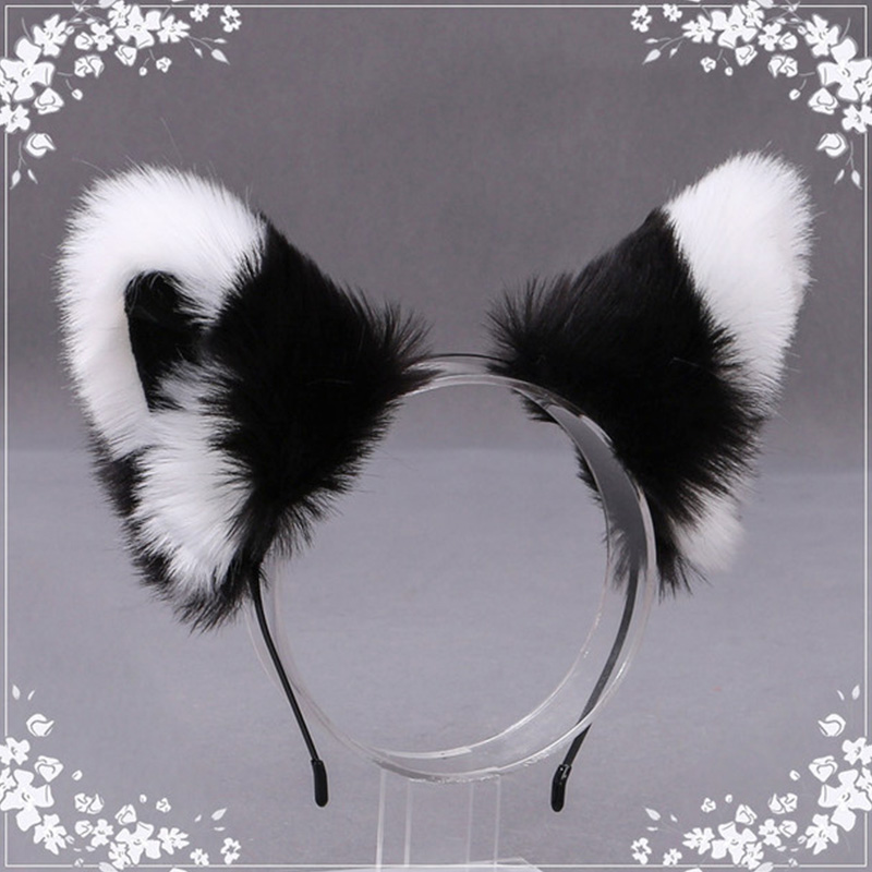 ふわふわキツネ猫耳ぬいぐるみヘッドバンドソフト毛皮のようなヘ - Women'S Formal Accessories のレビューと価格
