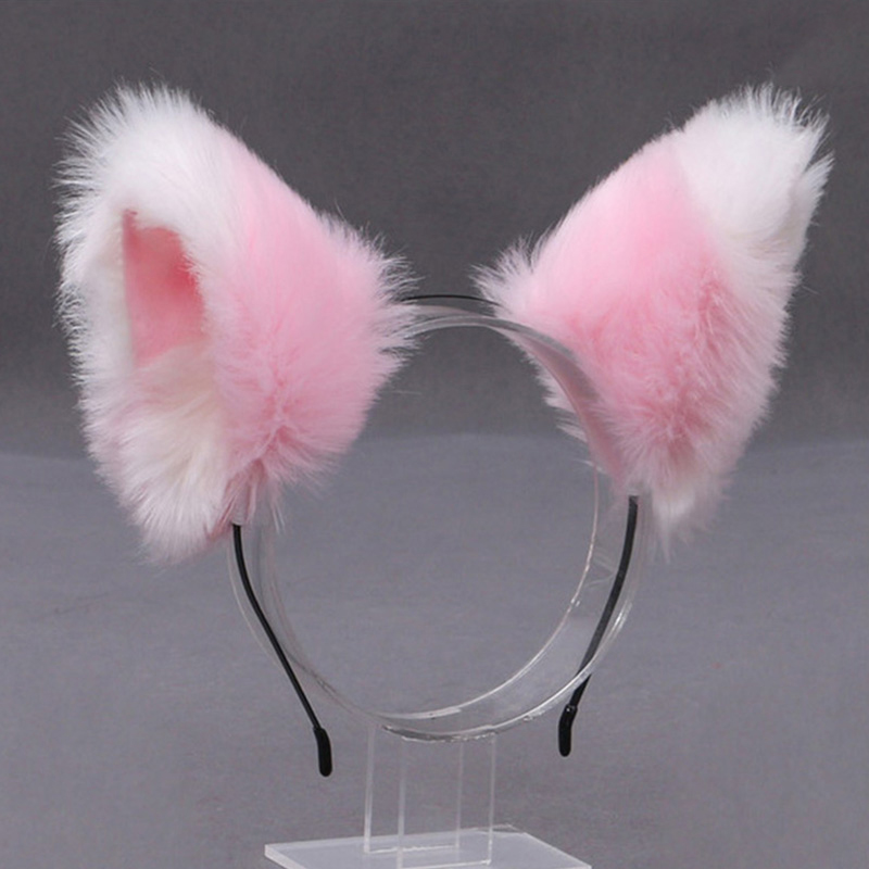 ふわふわキツネ猫耳ぬいぐるみヘッドバンドソフト毛皮のようなヘ - Women'S Formal Accessories のレビューと価格