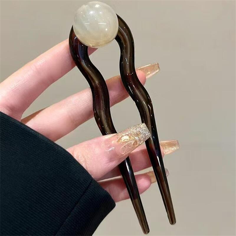 ファッションカラーパール U 字型ヘアスティックヘアピンヘア - Women'S Formal Accessories のレビューと価格