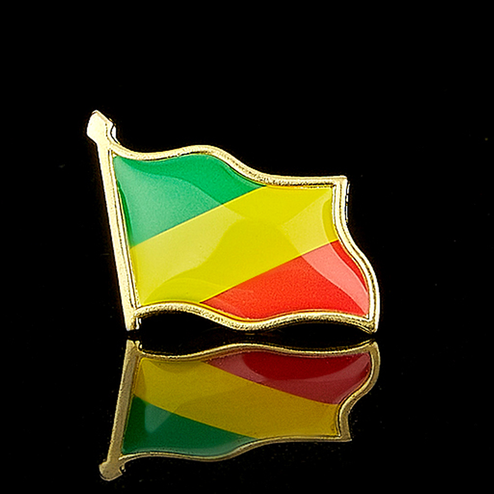 ボーイフレンドのための金メッキバッジ、drc、アフリカの国、 - Brooch Pin Gold のレビューと価格