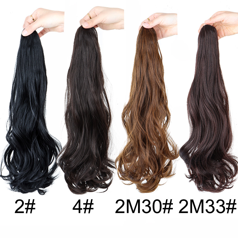合成ロングカーリーポニーテールヘアエクステンションアクセサリ - Hair Claw Clip Set のレビューと価格