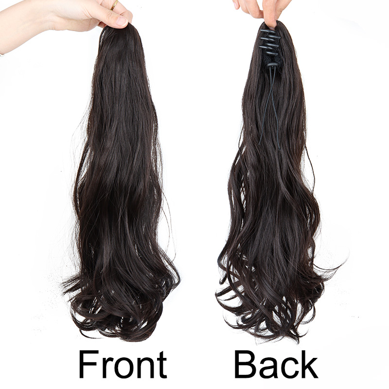 合成ロングカーリーポニーテールヘアエクステンションアクセサリ - Hair Claw Clip Set のレビューと価格