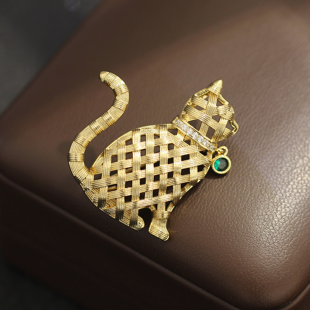 デザインセンスコンピレーションゴールド子猫ブローチかわいい多 - Brooch Pin Gold のレビューと価格