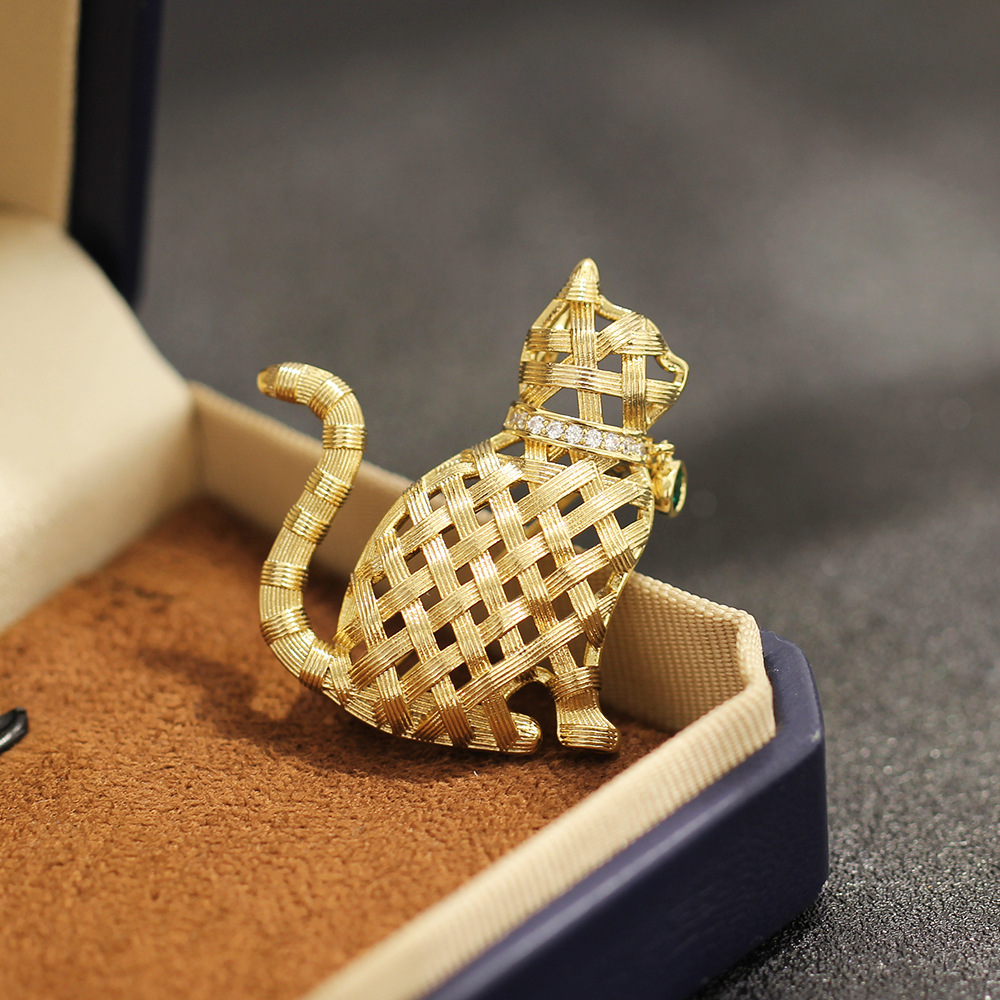 デザインセンスコンピレーションゴールド子猫ブローチかわいい多 - Brooch Pin Gold のレビューと価格