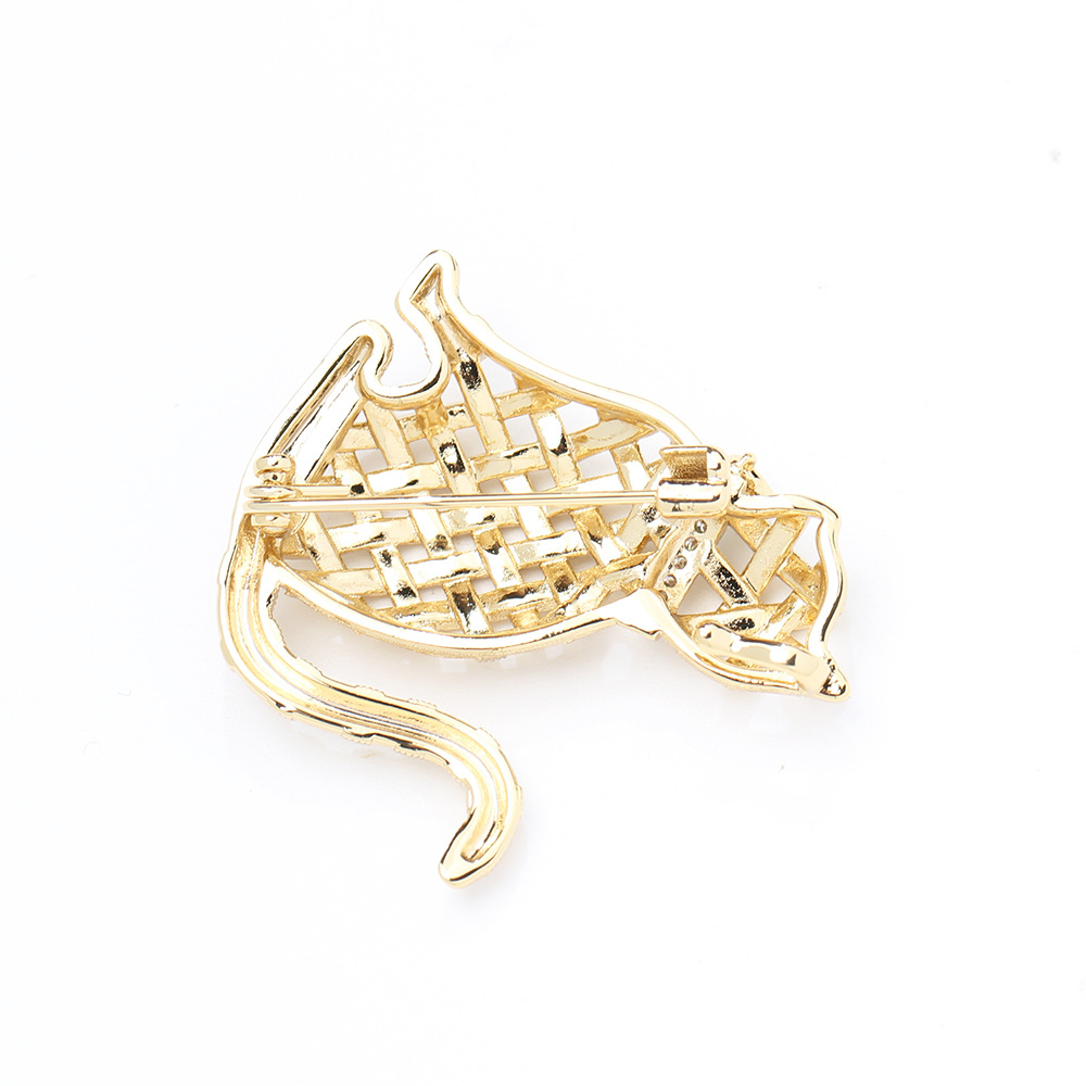 デザインセンスコンピレーションゴールド子猫ブローチかわいい多 - Brooch Pin Gold のレビューと価格