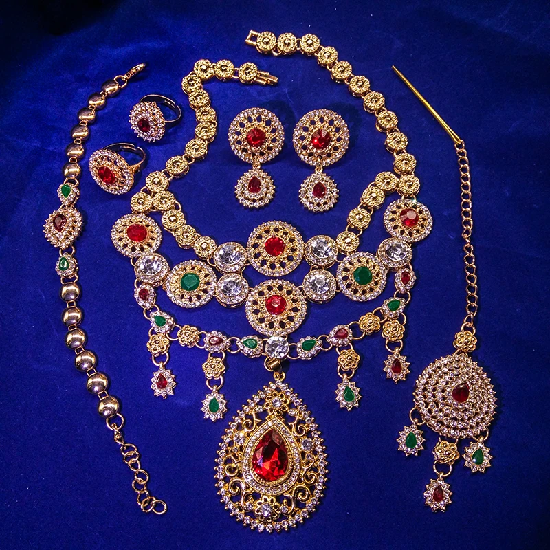女性のためのインドのジュエリーセット,パフォーマンスネックレ - Women Accessories India のレビューと価格