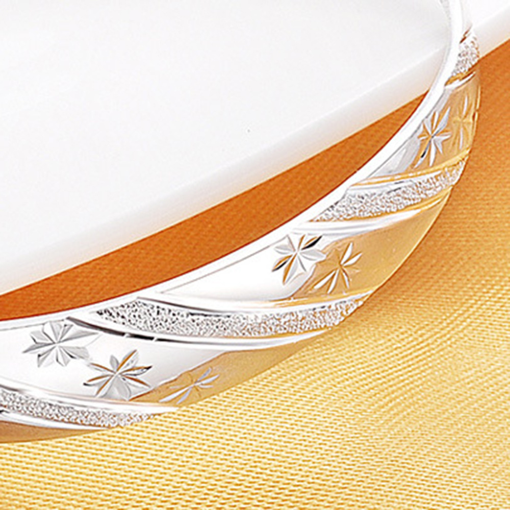 ホットセールファッション 925スターリングシルバー ラウン - Resin Bangle Bracelet のレビューと価格