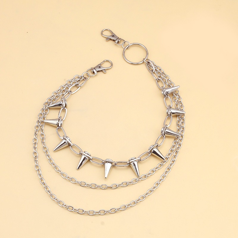 ヒップホップ パンクロック メタルパンツ ウエストチェーン  - Wallet Chain Bag のレビューと価格