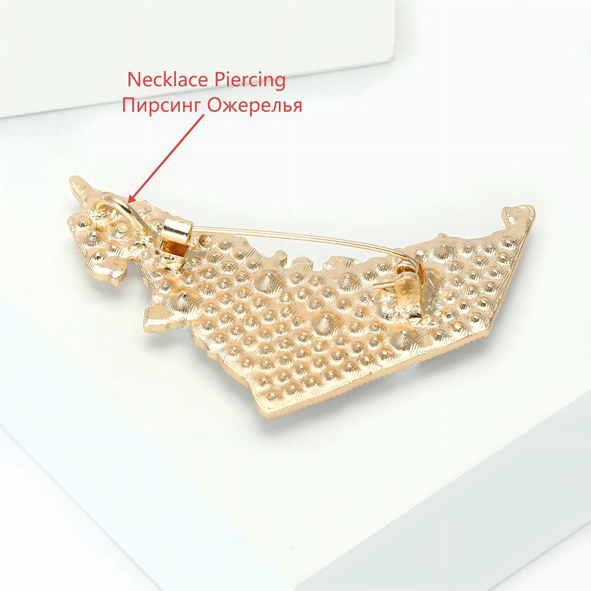 Beaut&Berry 高級パール UAE マップブローチ  - Women Accessories Uae のレビューと価格