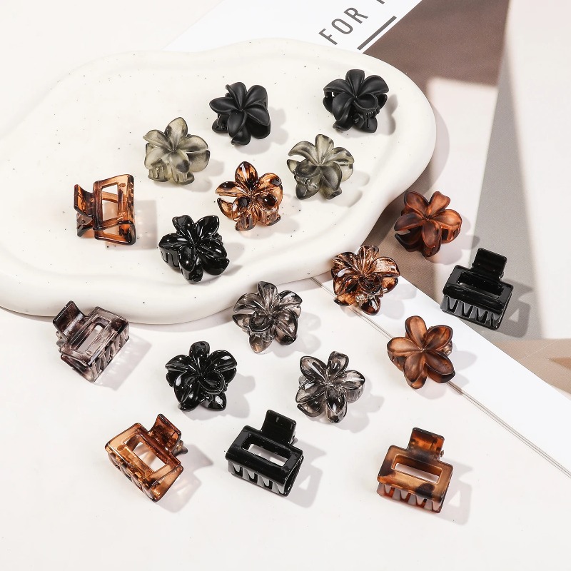 10/20/30 個ミニフラワーヘアクロークリップパック女性 - Hair Claw Clip Set のレビューと価格