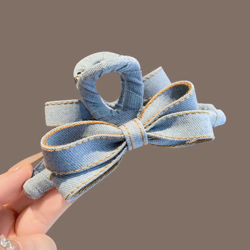秋冬デニムリボンヘアクリップ（女性用）、高級ヘアバンククリッ - Women'S Winter Accessories Set のレビューと価格
