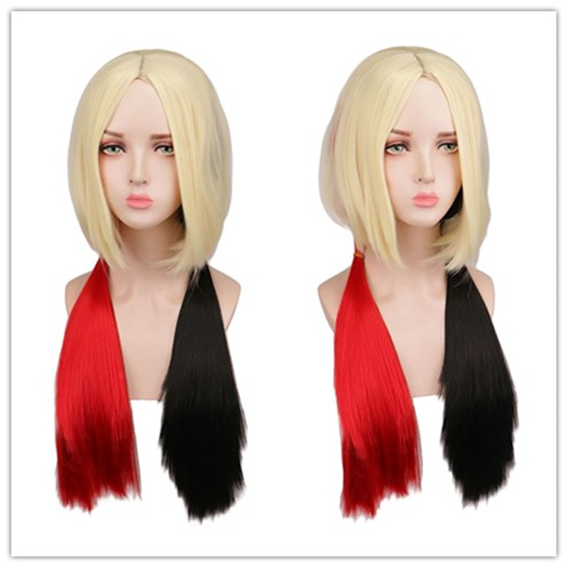 コミック自殺分隊 2 ハーレークインかつら女性の髪アニメウィ - Women'S Harley Quinn Accessories のレビューと価格