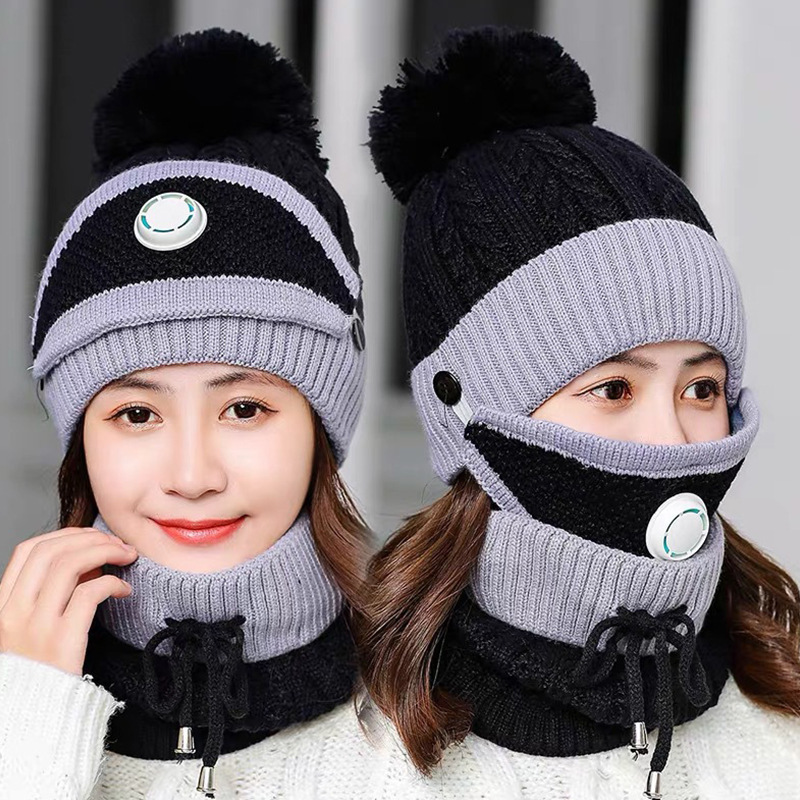 2026 冬のファッション無地サイクリングキャップセット暖か - Women'S Winter Accessories Set のレビューと価格