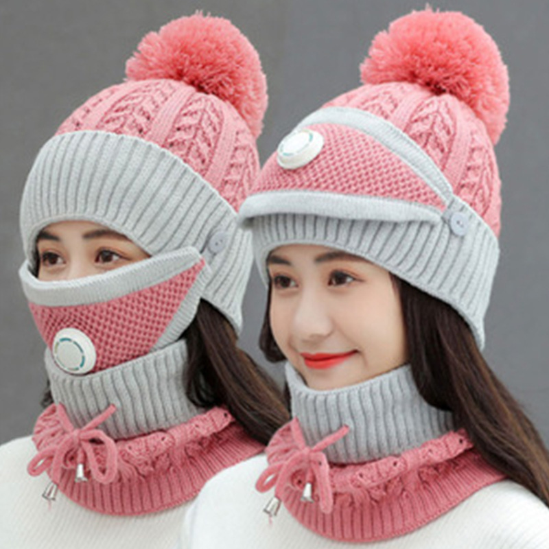 2026 冬のファッション無地サイクリングキャップセット暖か - Women'S Winter Accessories Set のレビューと価格