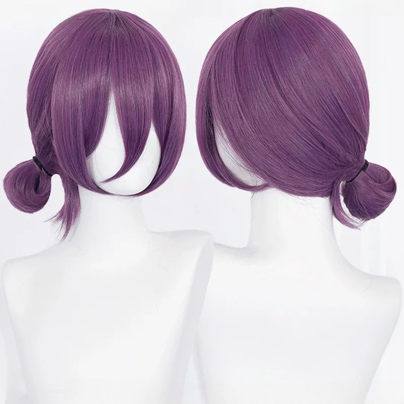 アニメレゼコスプレウィッグ 45 センチメートル紫ウィッグチ - Women'S Formal Accessories のレビューと価格